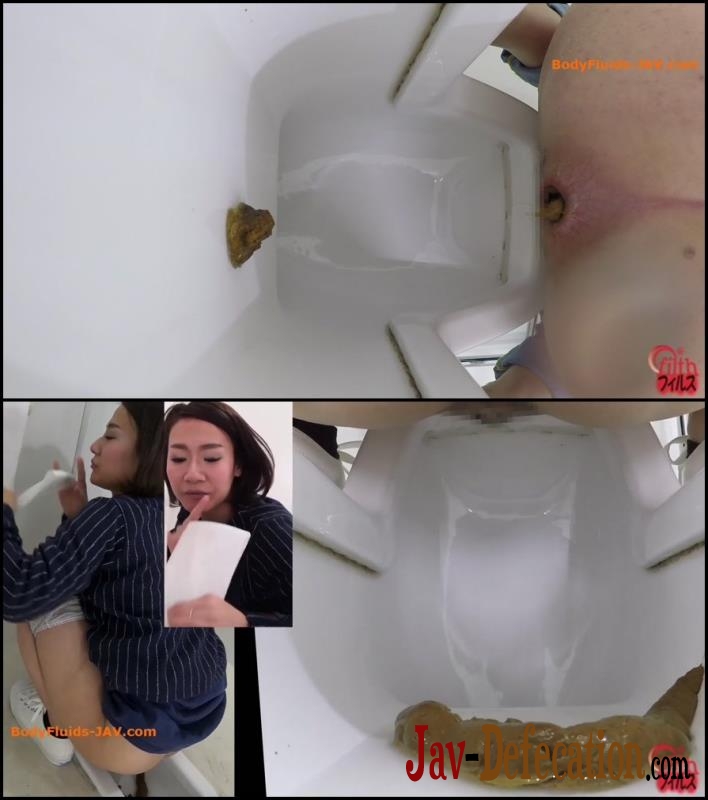 BFFF-142 Pooping girls in public toilet filming closeup (2018 | FullHD)