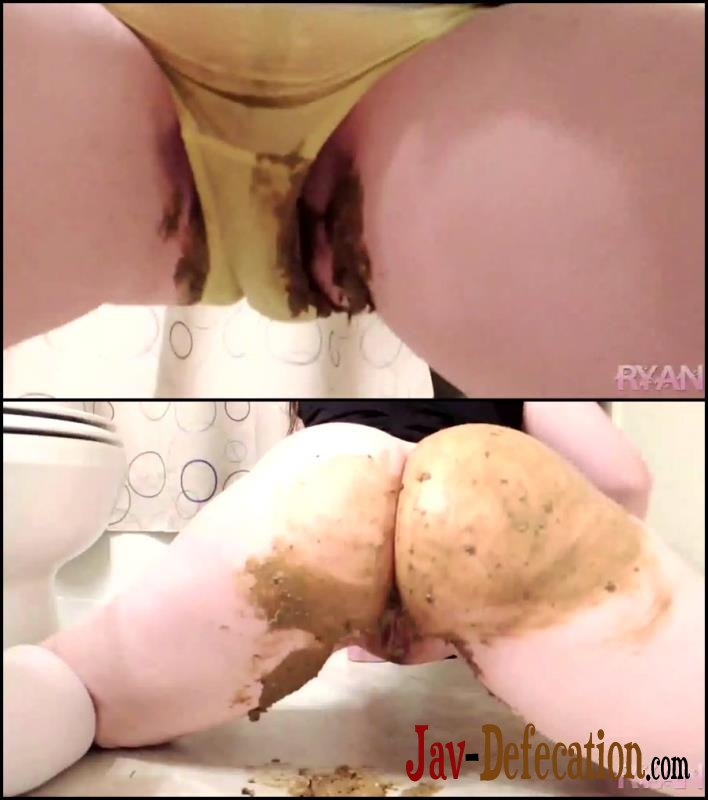[Special #178] Pooping and pissing in yellow panties (2018 | FullHD)